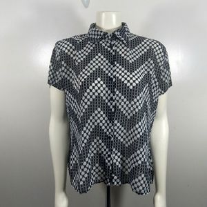 apt. 9 Black & White Blouse